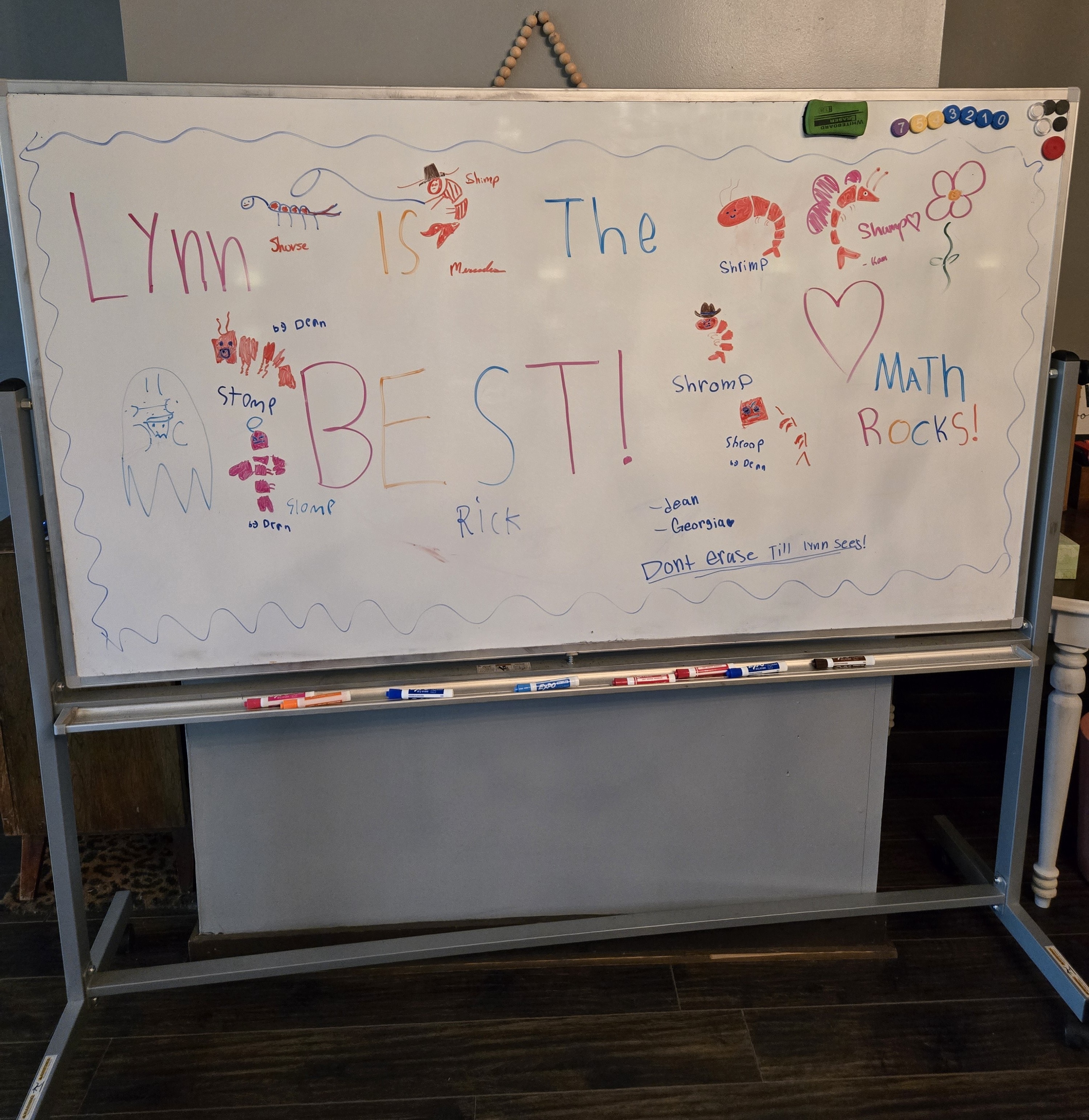 Whiteboard artwork at Focus Microschool