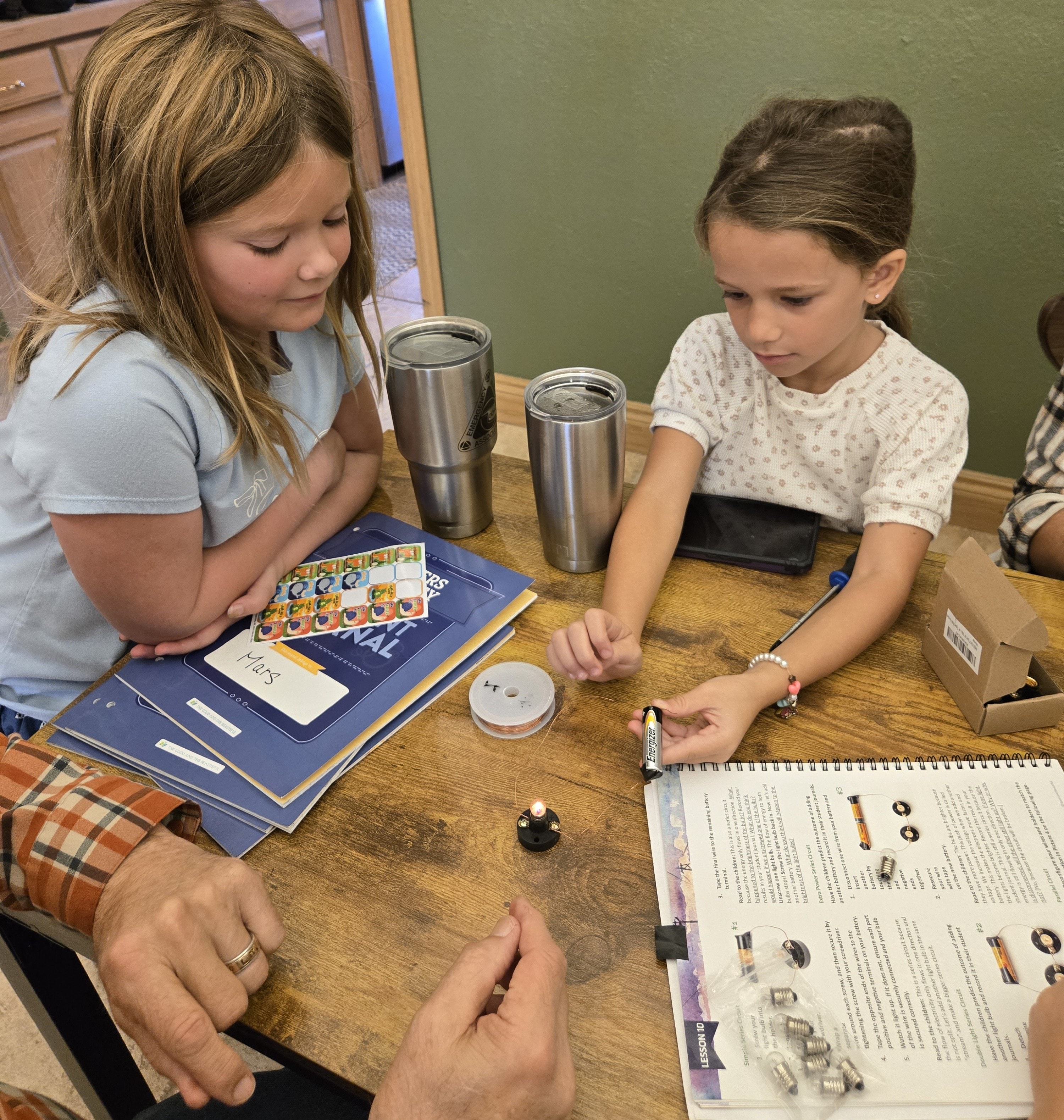 Students doing a hands-on activity